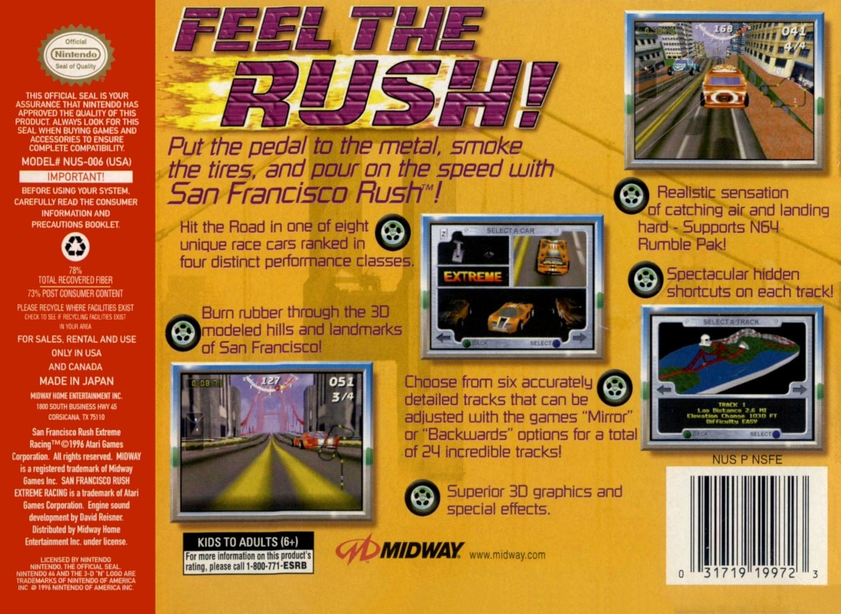 San Francisco Rush: Extreme Racing cover