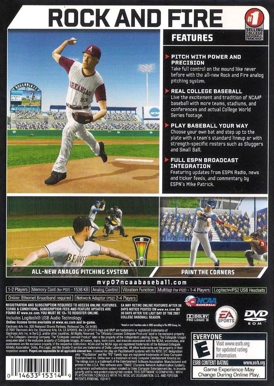 MVP 07: NCAA Baseball cover