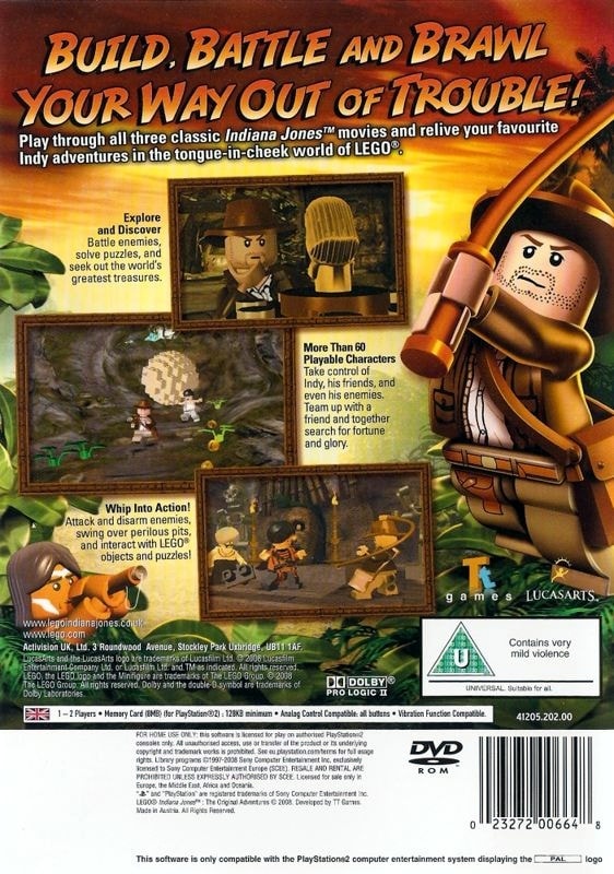 Lego Indiana Jones [REPRO-PACTH] - PS2 - Sebo dos Games - 10 anos!