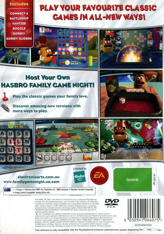 Hasbro Family Game Night cover