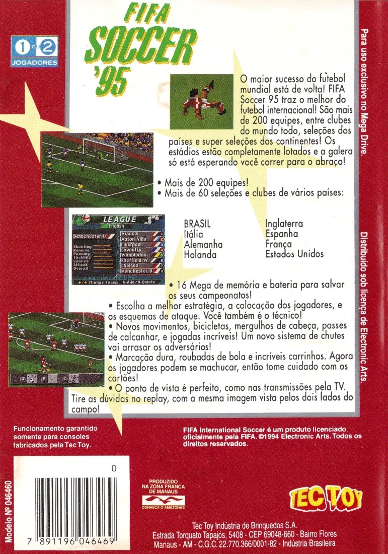 FIFA Soccer 95 cover