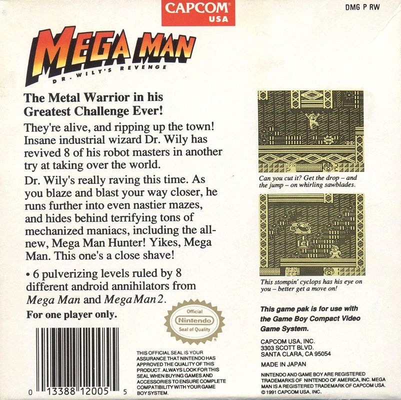 Mega Man: Dr. Wilys Revenge cover
