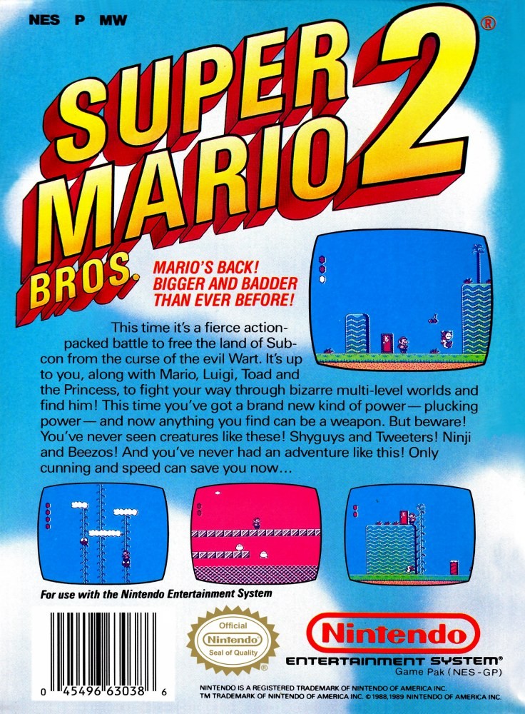 Super Mario Bros. 2 cover