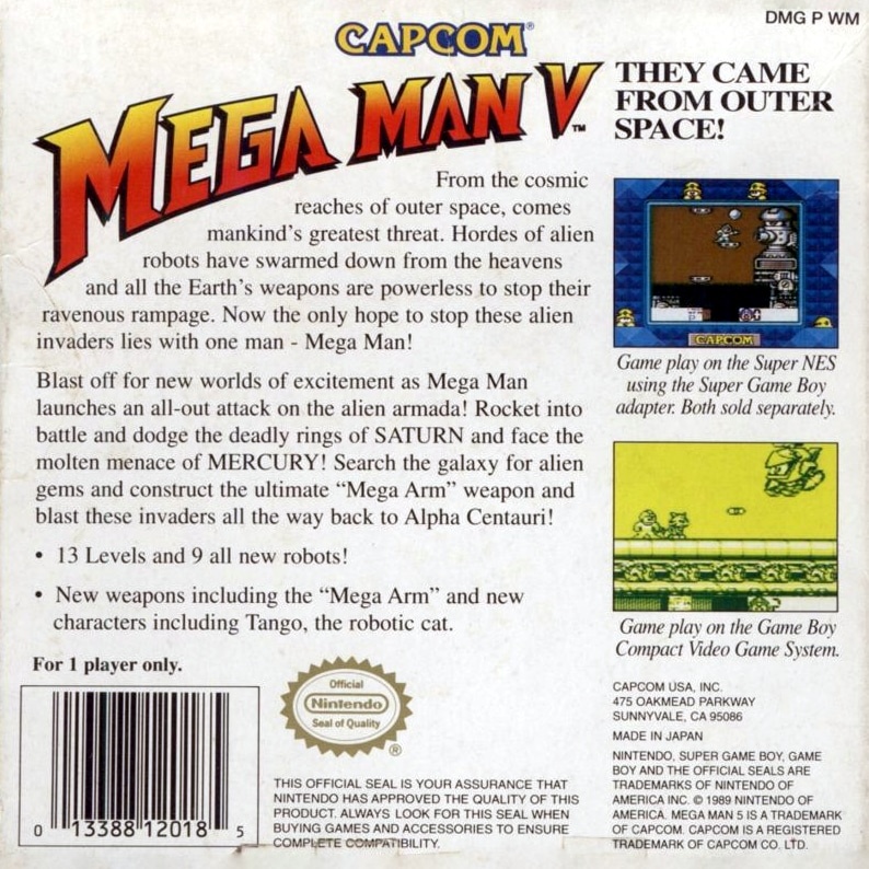 Mega Man V cover