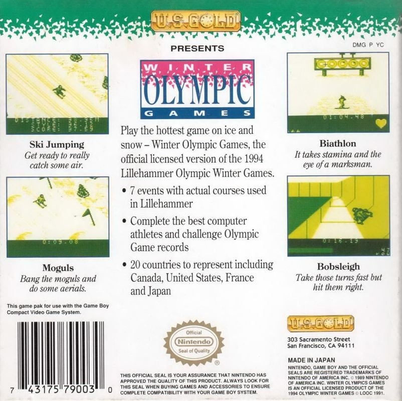 Winter Olympic Games: Lillehammer 94 cover