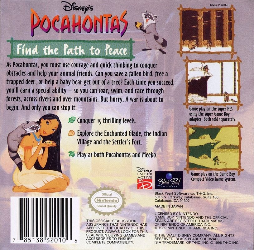 Capa do jogo Pocahontas