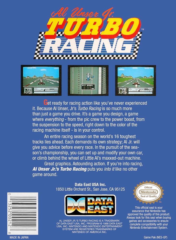 Al Unser Jr. Turbo Racing cover