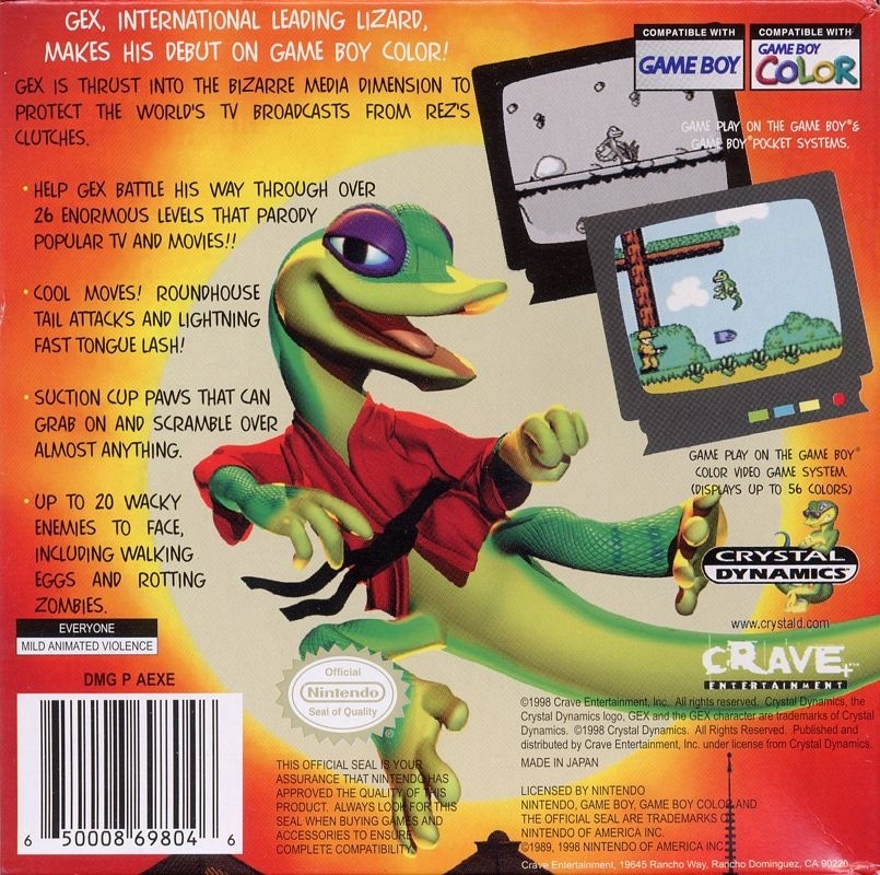 Gex: Enter the Gecko cover
