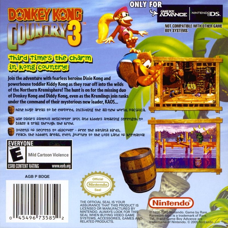 Donkey Kong Country 3 cover