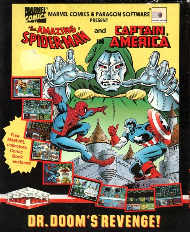 Capa do jogo The Amazing Spider-Man and Captain America in Dr. Dooms Revenge!
