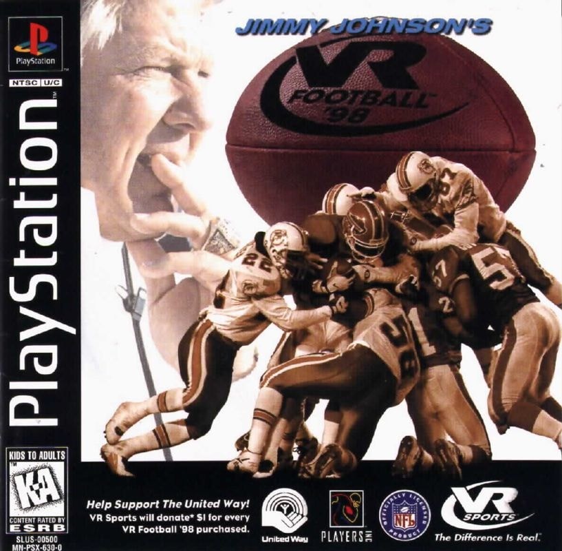 Jimmy Johnsons VR Football 98 cover