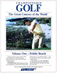 Championship Golf: The Great Courses of the World - Volume One: Pebble Beach cover