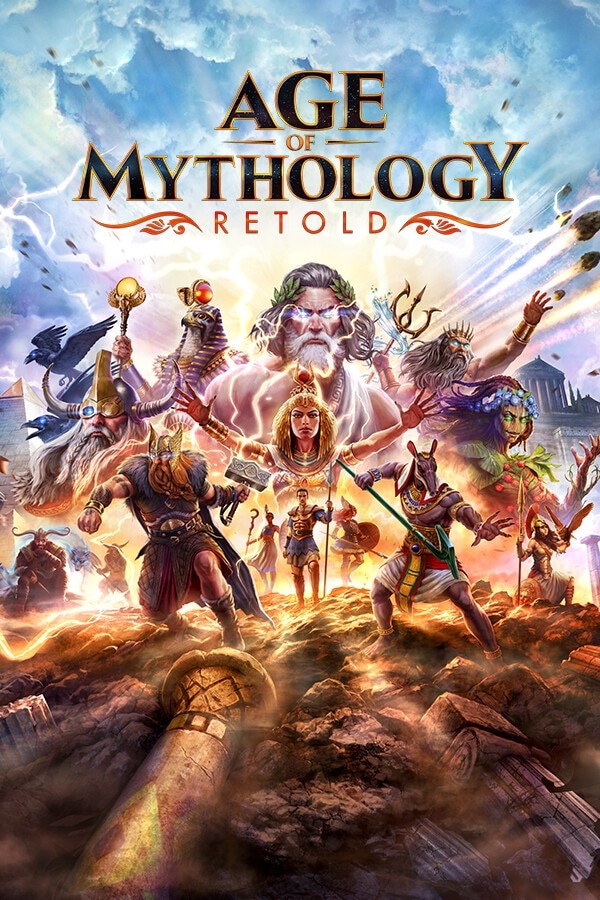 Capa do jogo Age of Mythology: Retold