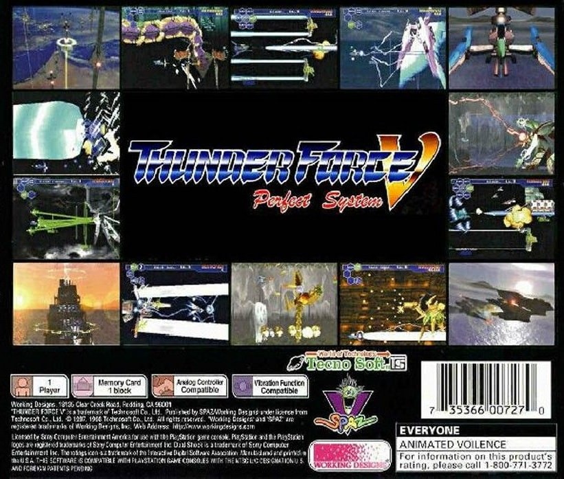 Thunder Force V: Perfect System cover