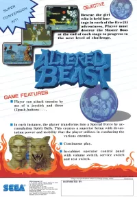 Cover of Altered Beast