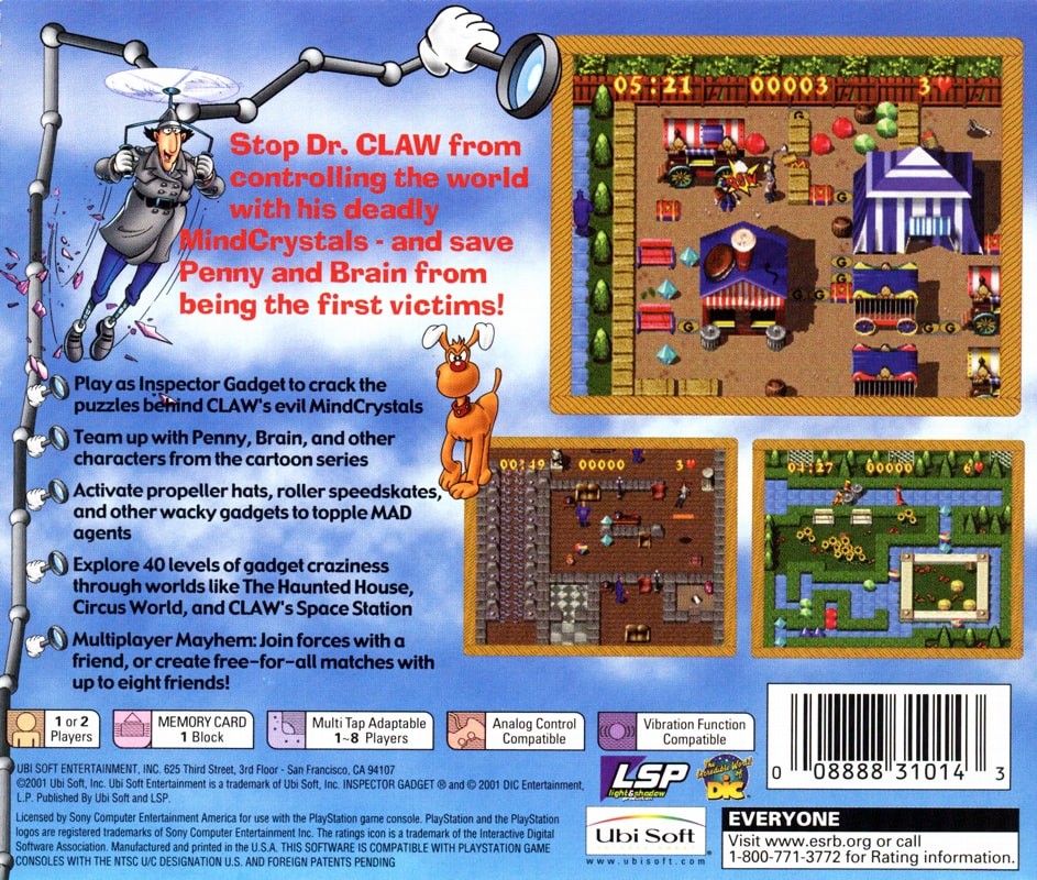Capa do jogo Inspector Gadget: Gadgets Crazy Maze