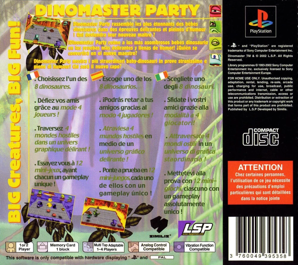 Capa do jogo Dinomaster Party