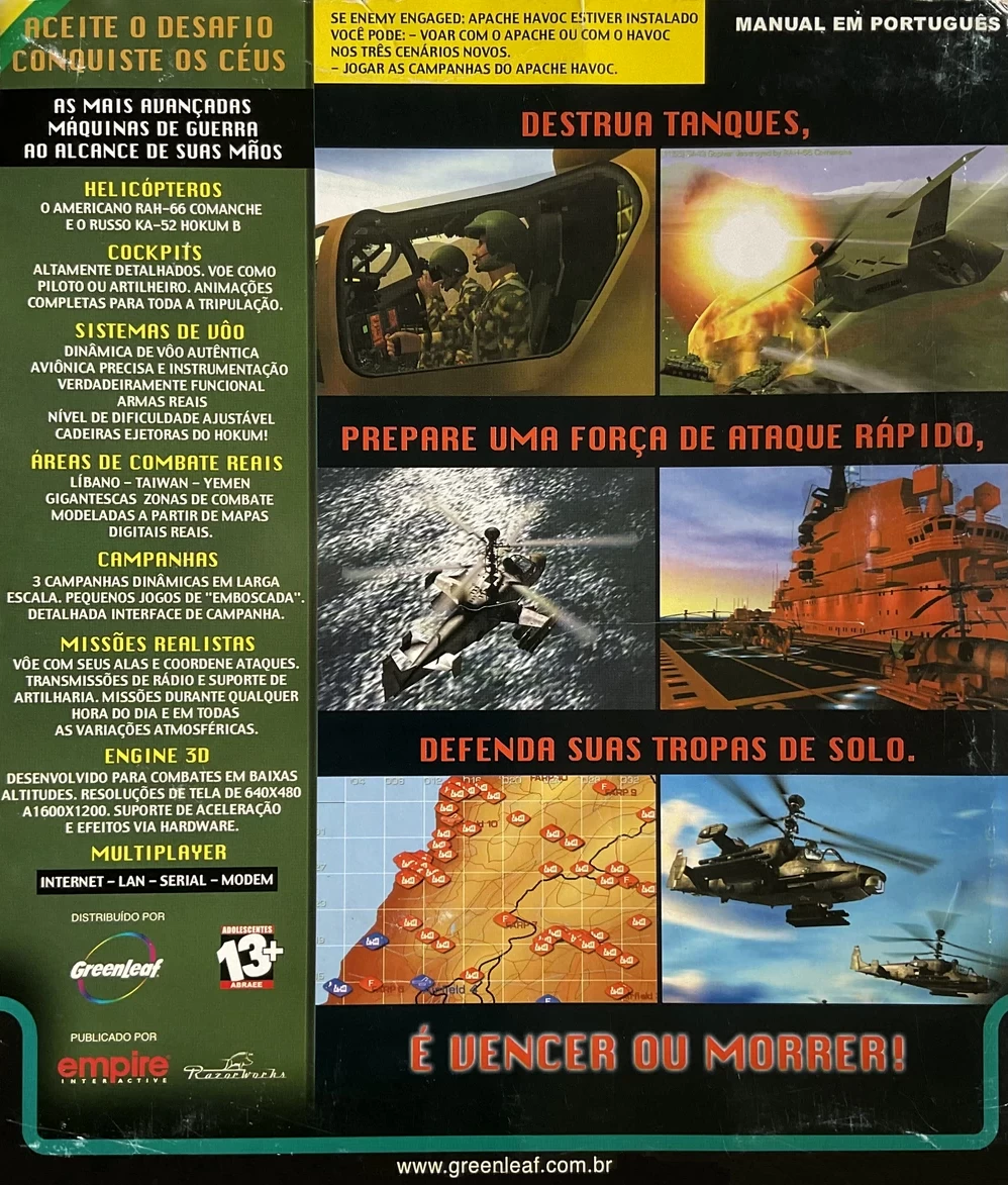 Capa do jogo Enemy Engaged: RAH-66 Comanche versus Ka-52 Hokum