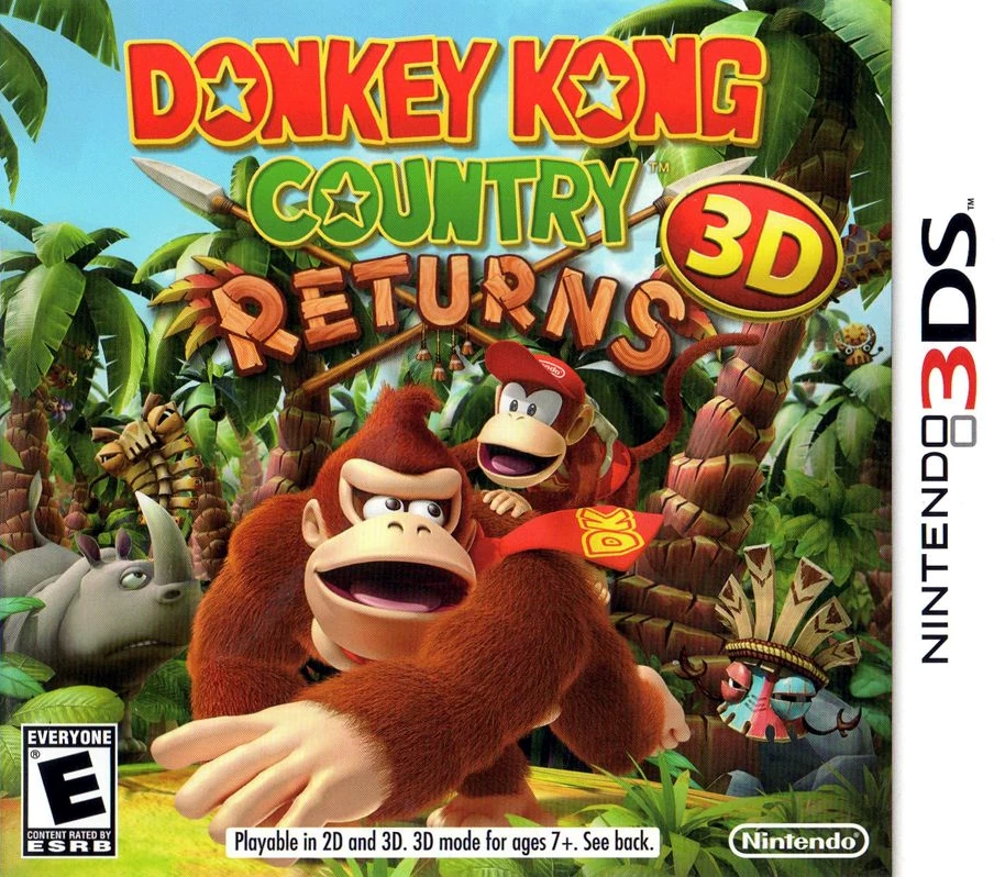 Donkey Kong Country Returns 3D cover