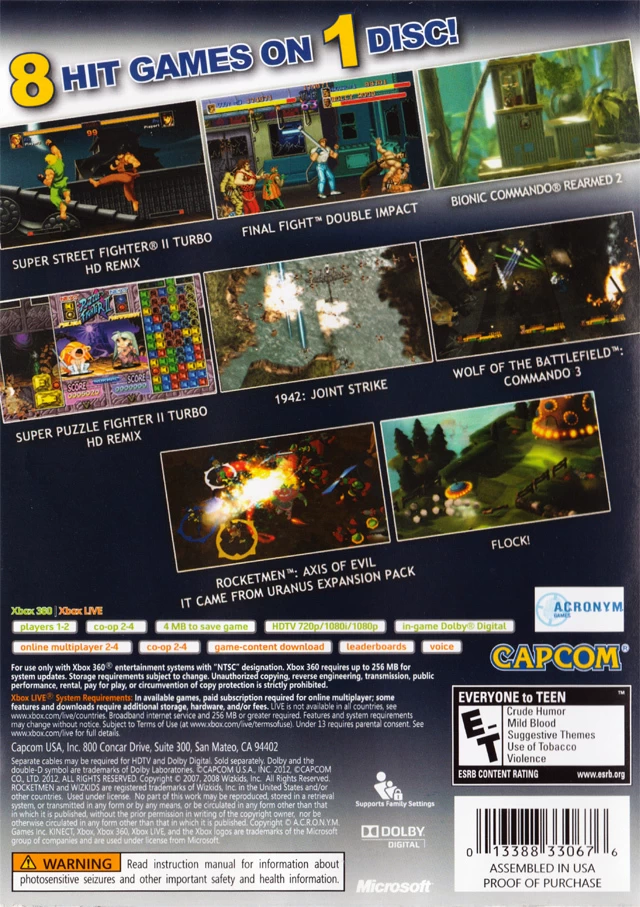 Capcom: Digital Collection for Xbox 360 (2012)