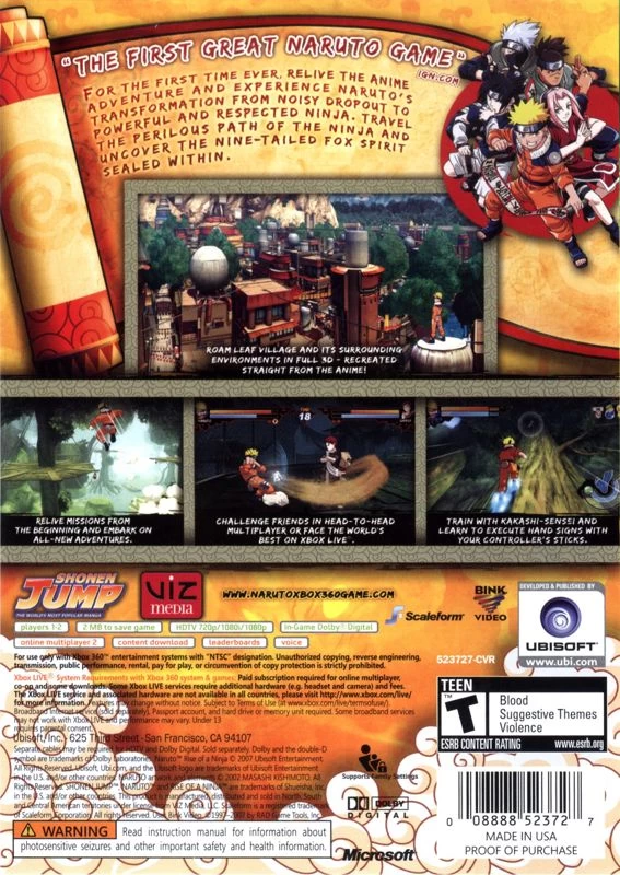 Capa do jogo Naruto: Rise of a Ninja