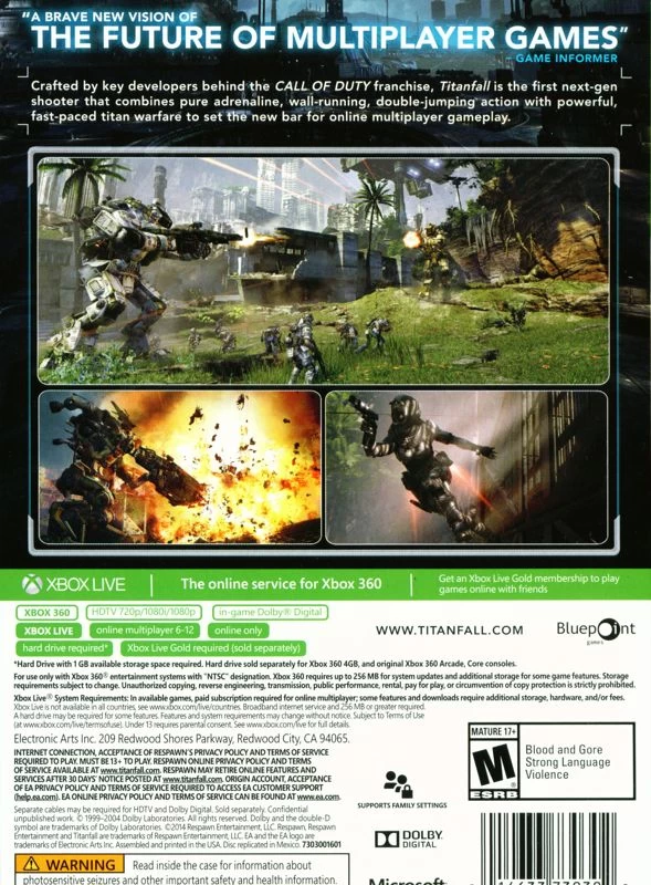 Capa do jogo Titanfall