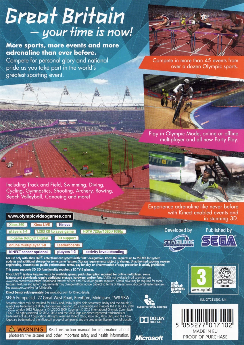 Capa do jogo London 2012