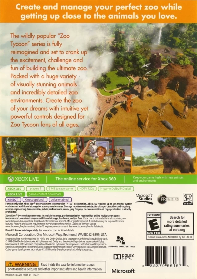 Capa do jogo Zoo Tycoon