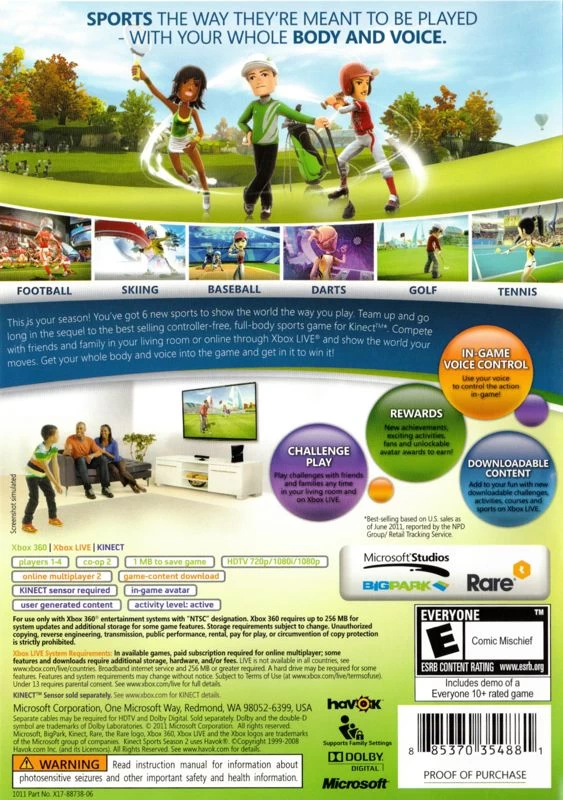 Kinect Sports: Season Two cover