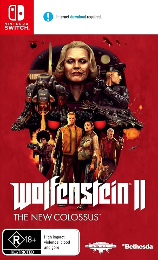 Capa do jogo Wolfenstein II: The New Colossus