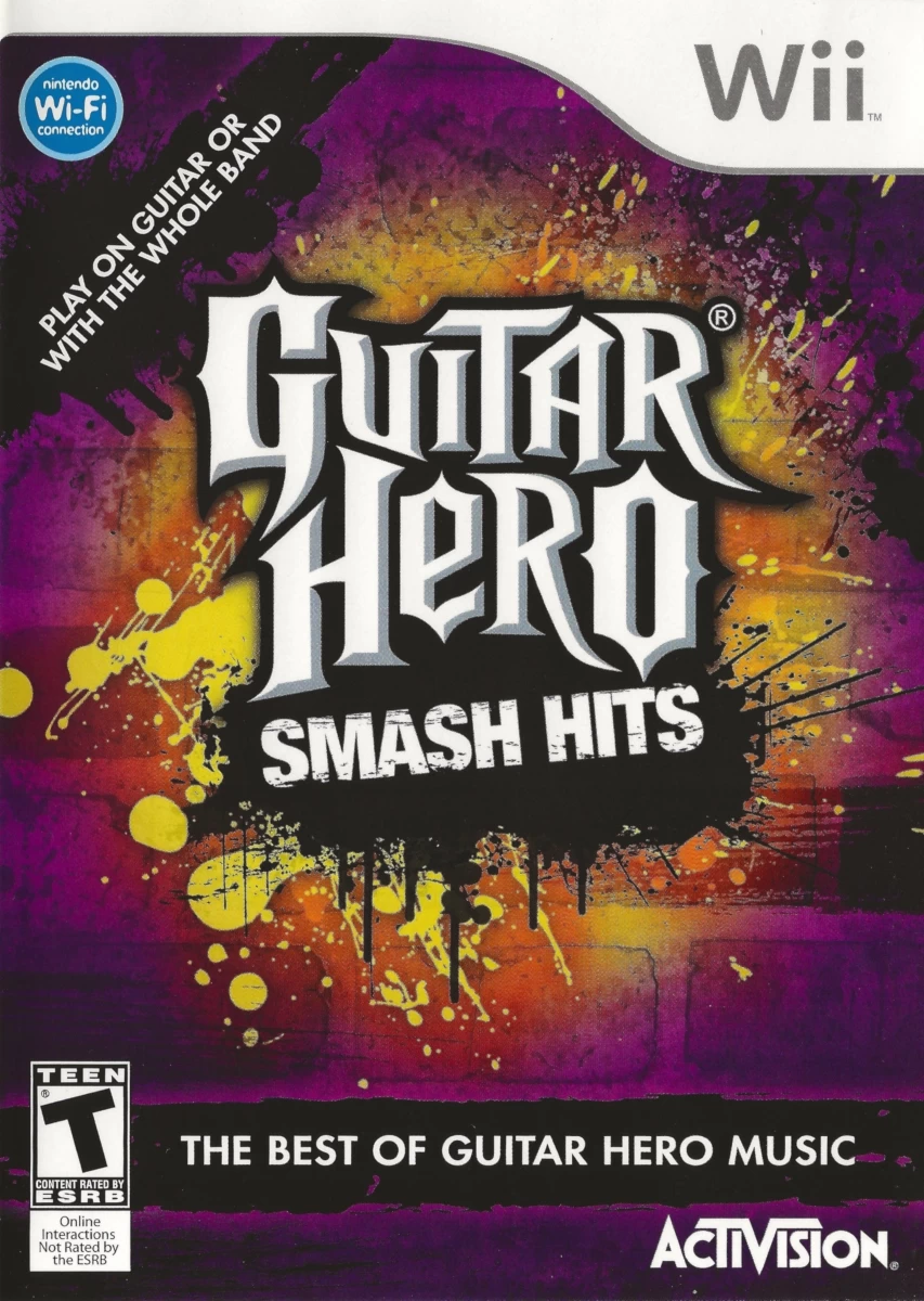 Capa do jogo Guitar Hero Smash Hits