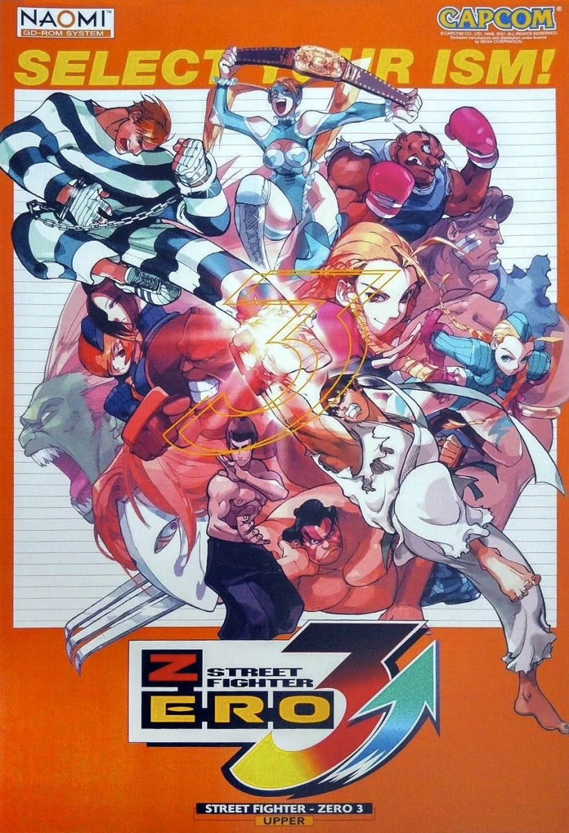 Capa do jogo Street Fighter Zero 3 Upper