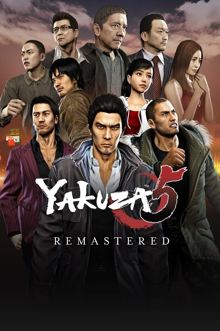 Capa do jogo Yakuza 5 Remastered