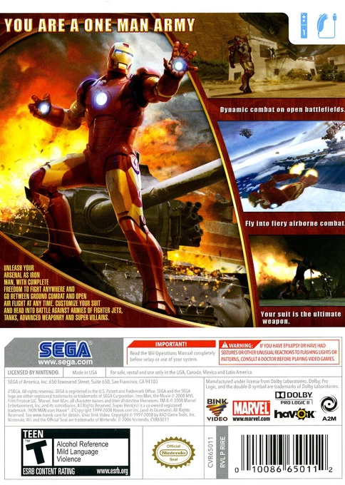 Capa do jogo Iron Man