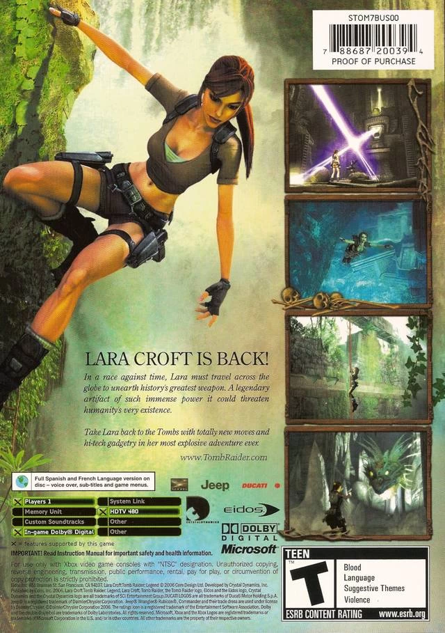 Capa do jogo Tomb Raider: Legend