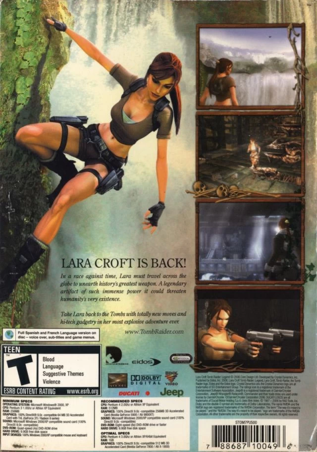 Capa do jogo Tomb Raider: Legend