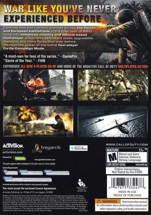 Call of Duty: World at War cover