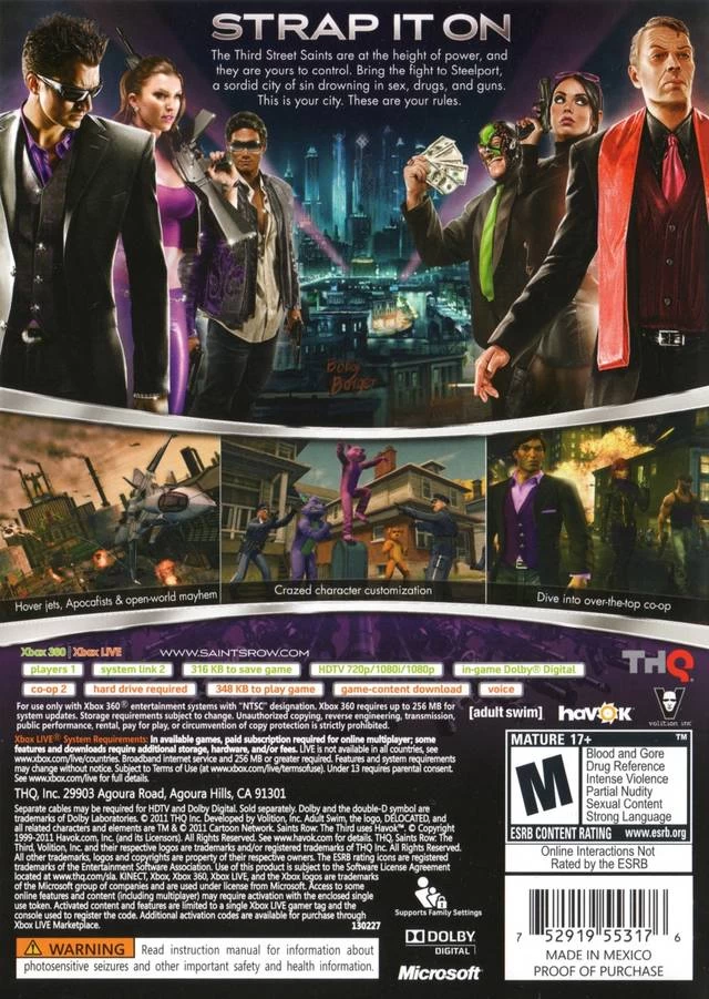 Saints Row: The Third cover