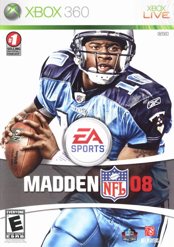 Capa do jogo Madden NFL 08