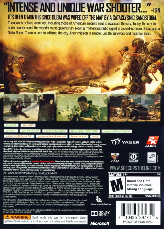 Spec Ops: The Line cover