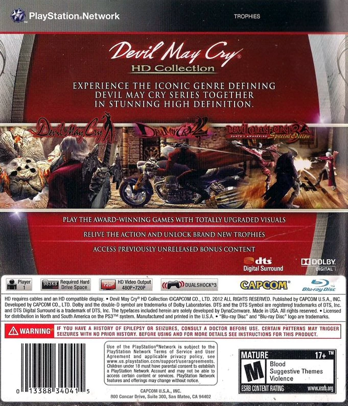 Capa do jogo Devil May Cry: HD Collection