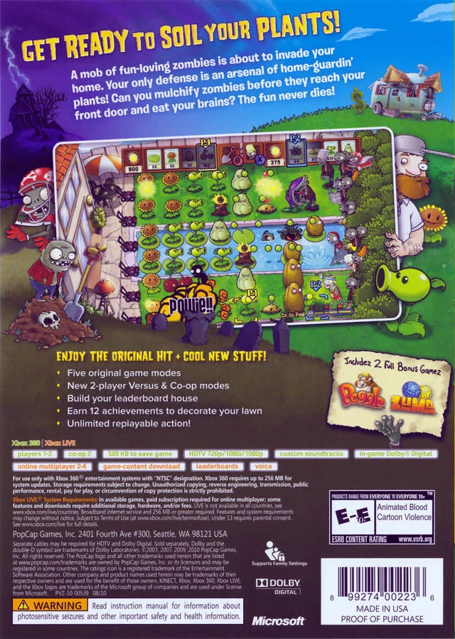 Plants vs. Zombies cover