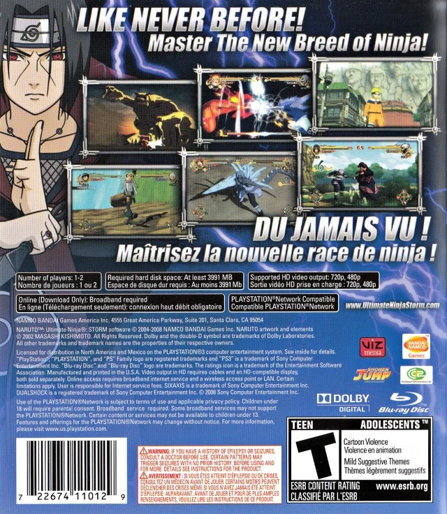 Capa do jogo Naruto: Ultimate Ninja Storm