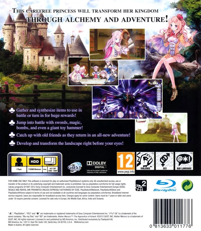 Capa do jogo Atelier Meruru: The Apprentice of Arland