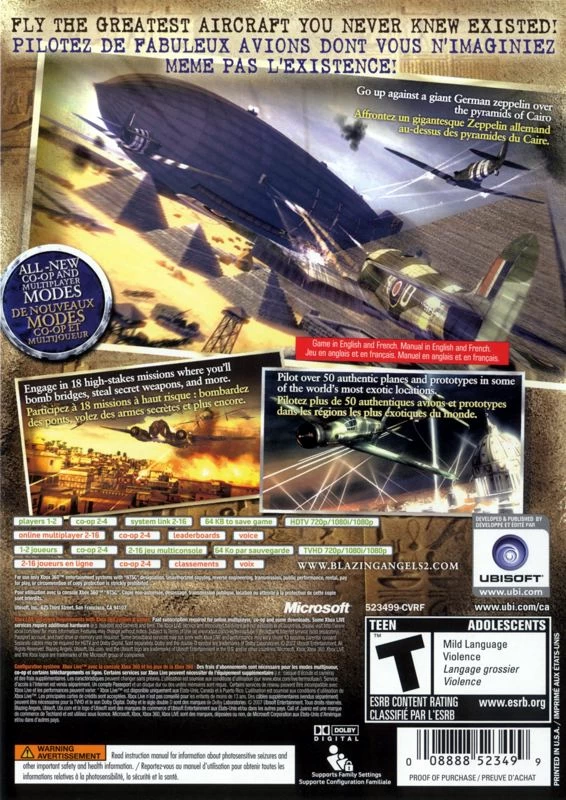 Capa do jogo Blazing Angels 2: Secret Missions of WWII