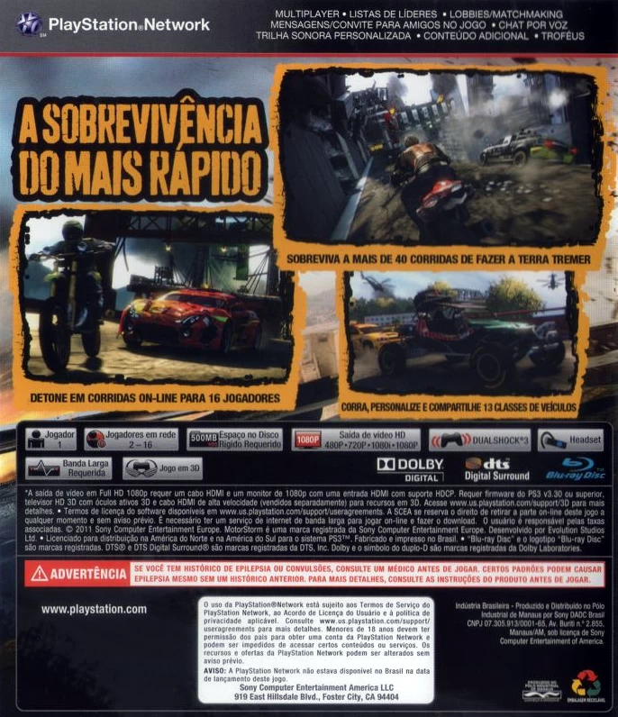 Capa do jogo MotorStorm: Apocalypse