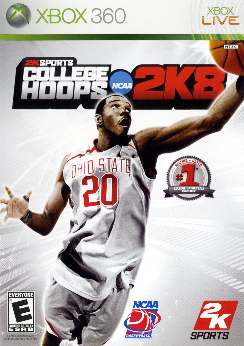 Capa do jogo College Hoops NCAA 2K8