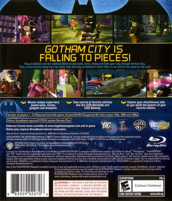 Capa do jogo LEGO Batman: The Videogame