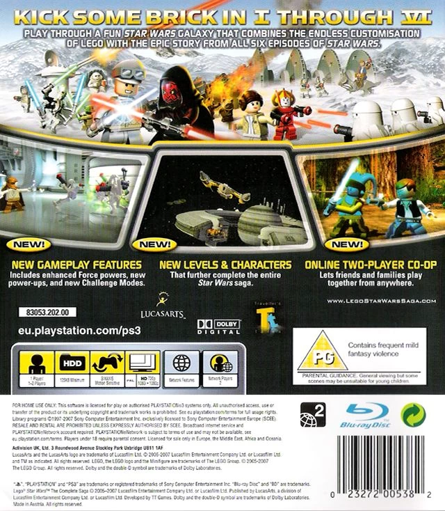 Capa do jogo LEGO Star Wars: The Complete Saga