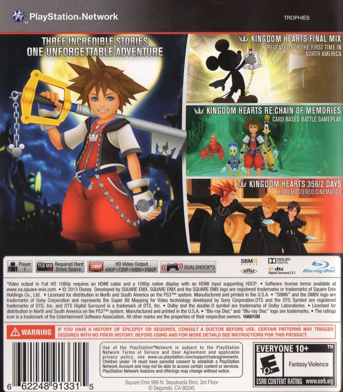 Capa do jogo Kingdom Hearts HD I.5 ReMIX